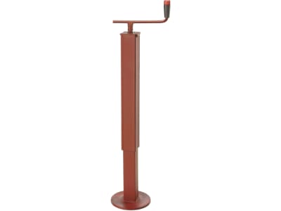 Teleskop-Stützfuß Stützlast 600 kg, Höhe 596 – 851 mm, Hub 255 mm, mit Handkurbel, ohne Lager
