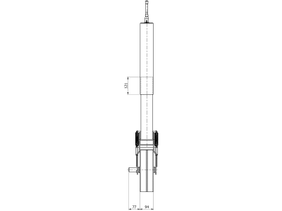 Stützrad Stützlast 1,5 t, Höhe 865 - 1.170 mm, Hub 305 mm, für landwirtschaftliche Anhänger