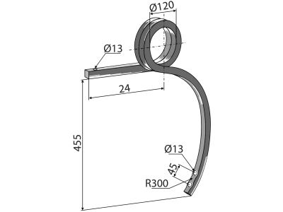 Industriehof® Schwergrubberstiel links/rechts, 455 x 25 x 25 mm, für universal Industriehof® Schwergrubberstiel links/rechts, 455 x 25 x 25 mm, für universal
