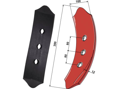 Industriehof® Vorschar links 390 x  für Landsberg/Pöttinger, 101.LAN-05L