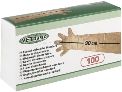 KERBL Einmalhandschuh "Vetbasic" Einheitsgröße, 100 St., 15364 KERBL Einmalhandschuh "Vetbasic" Einheitsgröße, 100 St., 15364