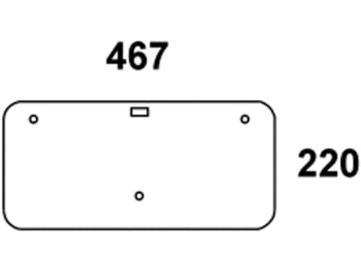 Heckscheibe, klar, für Case IH 440, 540, 640, 740, 840, 940
