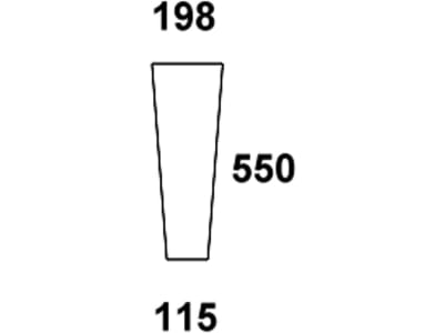 Frontscheibe, klar, unten, Länge 115 mm; 198 mm, für Fendt Farmer 100, Kabine Edscha Schwarwächter