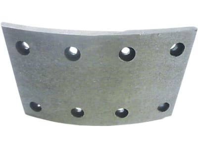 Bremsbelag, 189 x 120 x 8 mm, Ø 400 mm, Bohrungen 8, für Radbremse FAD Bremsbelag, 189 x 120 x 8 mm, Ø 400 mm, Bohrungen 8, für Radbremse FAD