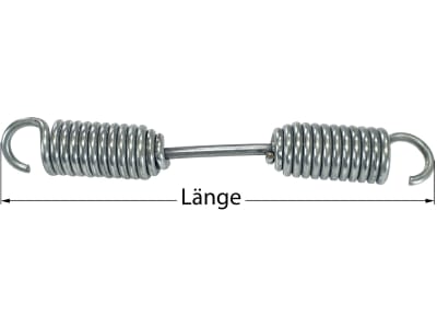 Zugfeder 170 mm für Bremsbacke ADR, Benötigte Anzahl 2 St./Rad Zugfeder 170 mm für Bremsbacke ADR, Benötigte Anzahl 2 St./Rad