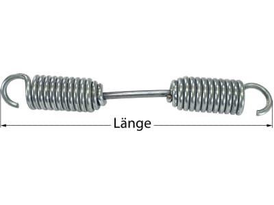 Zugfeder 170 mm für Bremsbacke ADR, Benötigte Anzahl 2 St./Rad