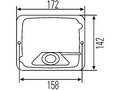 Hella® Gehäuse für Hauptscheinwerfer (Best. Nr. 10065996, 10065997, 10065998, 10065999, 10066000), Kunststoff, 9BG 127 426-001