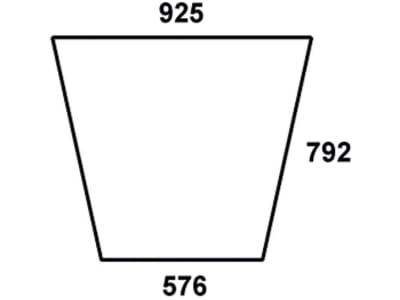 Frontscheibe, klar, mittig, für Fendt Farmer 102, 103, 104, 105, 106, 108, 5 S, Kabine Peko