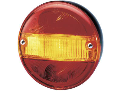 Hella® Schlussleuchte rund, links/rechts, Ø 140 mm, P21W / R5W, Schlusslicht; Bremslicht; Blinklicht, 2SD 001 685-211 Hella® Schlussleuchte rund, links/rechts, Ø 140 mm, P21W / R5W, Schlusslicht; Bremslicht; Blinklicht, 2SD 001 685-211