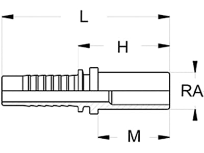 Rohrstutzen "BEL" NW DN 12 - 1/2", RA 18, gerade, leicht