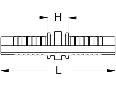 Doppelnippel Stahl, verzinkt, NW DN 12 - 1/2"