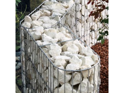 bellissa U-Gabione 60 x 20 x 45 cm silver , Füllmenge 70 kg bellissa U-Gabione 60 x 20 x 45 cm silver , Füllmenge 70 kg