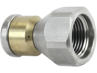 Rohrreinigungsdüse "ST-49.1", 3/8" IG (hier), Düsengröße 20, Ø 24 mm, rotierend, ohne Frontbohrung