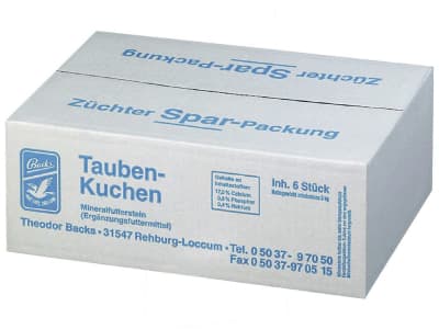 Backs Taubenkuchen Züchterpackung Block 5 kg Packung Backs Taubenkuchen Züchterpackung Block 5 kg Packung