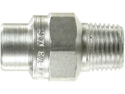 HD-Düse Düsengröße 02, Spritzwinkel 0°, 1/8" AG NPT, Edelstahl