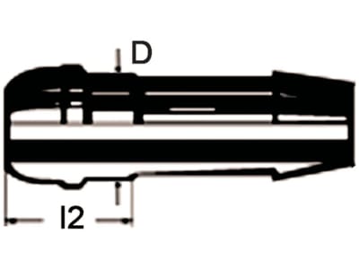 Schlauchnippel "N 8", NW 8, ähnlich DIN 3868, Kugelbuchse für 24° und 60° Aussenkung