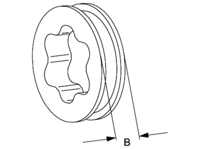 Walterscheid Lagerring "SC", Profil 1b, Gelenkwellenschutz SC 25, 1161375