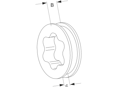 Walterscheid Lagerring "SC", Profil S6, Gelenkwellenschutz SC 35, 1388448