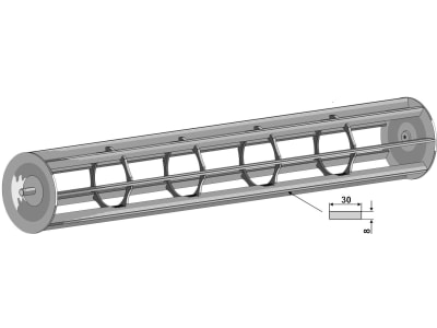 Industriehof® Flachstabwalze Einbaumaß 1.944 mm, Ø Walze 270 mm, für Lemken, 312-270-2000