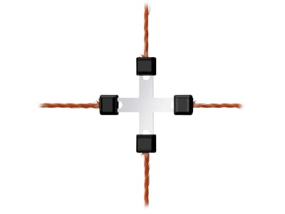 Ako Litzenverbinder "Litzclip®" kreuz Edelstahl, 5 St., 442014/056 Ako Litzenverbinder "Litzclip®" kreuz Edelstahl, 5 St., 442014/056
