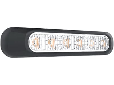 LED-Warnblinkleuchte oval, weiß, 132,7 x 28,2/35,4 x 28,0 mm, 12 – 36 V, 098 286 275