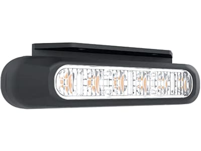 LED-Warnblinkleuchte oval, weiß, 132,7 x 28,2/35,4 x 28,0 mm, 12 – 36 V, 098 286 275