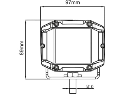 LED-Arbeitsscheinwerfer 1.516 lm, 10 – 30 V, 15 Osram LEDs, 098 174 605