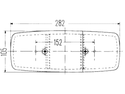 Hella® Schlussleuchte quadratisch, links/rechts, 282 x 105 x 76 mm, P21W; R10W, Schlusslicht; Bremslicht; Blinklicht Hella® Schlussleuchte quadratisch, links/rechts, 282 x 105 x 76 mm, P21W; R10W, Schlusslicht; Bremslicht; Blinklicht