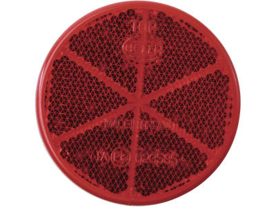 Hella® Rückstrahler rund, rot, Ø 60 mm, geklebt, 8RA 002 014-281 Hella® Rückstrahler rund, rot, Ø 60 mm, geklebt, 8RA 002 014-281
