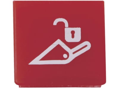 Hella® Symboleinsatz Frontlader entsichern, rot, für Wippschalter, 9XT 740 763-661 Hella® Symboleinsatz Frontlader entsichern, rot, für Wippschalter, 9XT 740 763-661