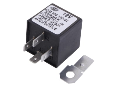 Hella® Blinkgeber 12 V, mit Halter, 4-polig, Flachsteckanschluss, 4DM 003 360-021 Hella® Blinkgeber 12 V, mit Halter, 4-polig, Flachsteckanschluss, 4DM 003 360-021