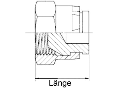 Schraubkappe "VM-DKL", M 12 x 1,5, Innenkonus 60° Aussenkung