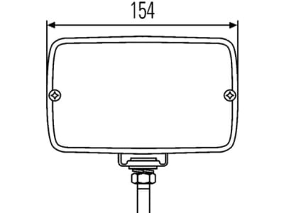 Hella® Arbeitsscheinwerfer "Picador 8522 FF", 12 – 24 V, für flood – großflächige, nahe Ausleuchtung, hängend; stehend, 1GA 998 522-011