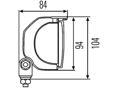 Hella® Arbeitsscheinwerfer "Picador 8522 FF", 12 – 24 V, für flood – großflächige, nahe Ausleuchtung, hängend; stehend, 1GA 998 522-011 Hella® Arbeitsscheinwerfer "Picador 8522 FF", 12 – 24 V, für flood – großflächige, nahe Ausleuchtung, hängend; stehend, 1GA 998 522-011
