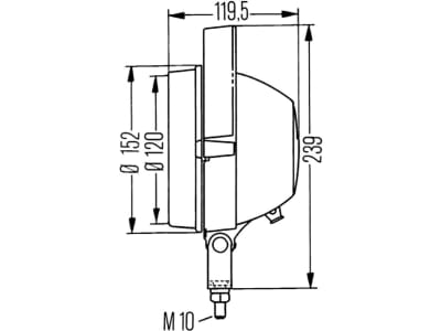 Hella® Arbeitsscheinwerfer "Torero 5760", 12 – 24 V, für wide – kleinflächige, weite Ausleuchtung, hängend; stehend, 1G3 005 760-221