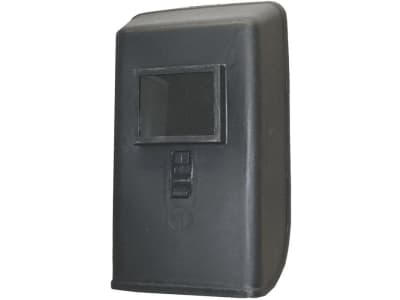 Freisicht-Schutzschild aus PP (Polypropylen), schwarz, Filterkassette 110 x 90 mm, ohne Gläser Freisicht-Schutzschild aus PP (Polypropylen), schwarz, Filterkassette 110 x 90 mm, ohne Gläser