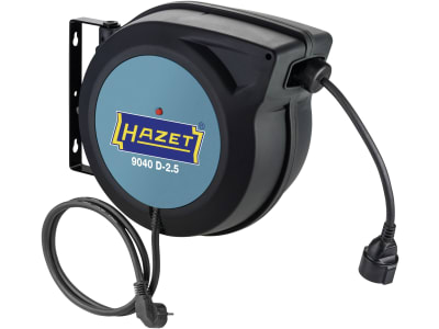 Hazet® Kabelaufroller 20 m, 230 V AC, selbstaufrollend, Wandmontage, 9040D-2.5 Hazet® Kabelaufroller 20 m, 230 V AC, selbstaufrollend, Wandmontage, 9040D-2.5