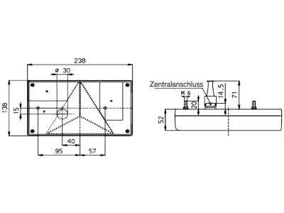 Jokon Schlussleuchte "BBSKN 595" 238 x 138 x 52 mm