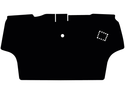 Fußmatte Velours schwarz, für John Deere Traktor Serie 5 R, ab Bj. 03.17 Fußmatte Velours schwarz, für John Deere Traktor Serie 5 R, ab Bj. 03.17