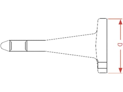 Walterscheid Zugöse "ZO74054-40D-6", Ø Öse 40 mm, mit 6-Loch-Flansch 100 x 110 mm, 8002253