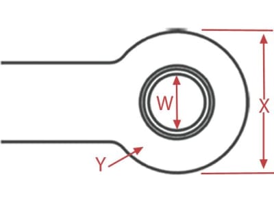 Walterscheid Zugöse "Zo5145", Ø Öse 50 mm, mit 8-Loch-Flansch 145 x 145 mm, 8004778