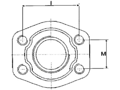 SAE-Flanschverschraubung "GFV-SFS-IG 6000 PSI", schwer, gerade, R 1 1/4" IG BSPP zylindrisch