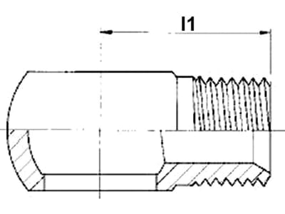 Ringschraubstutzen "RS" Ø Ring 3/8", RA L 12, G 1/2" AG, Aussenkung 24°