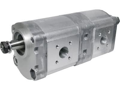 Hydraulikpumpe links doppelt Fördermenge 16,0 cm³/U; 14,0 cm³/U, für Deutz-Fahr DX 85, 90, 110, 120, 6.10, 6.30, 6.31 SE Hydraulikpumpe links doppelt Fördermenge 16,0 cm³/U; 14,0 cm³/U, für Deutz-Fahr DX 85, 90, 110, 120, 6.10, 6.30, 6.31 SE