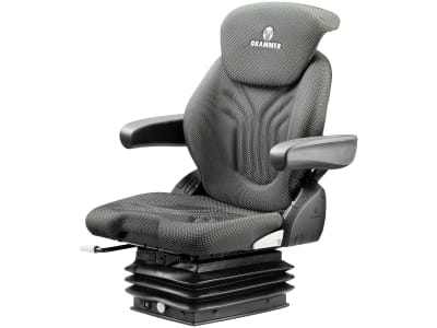 Grammer Traktorsitz "Compacto® Comfort M", luftgefedert, High-Performance-Stoff, anthrazit/grün/silber Grammer Traktorsitz "Compacto® Comfort M", luftgefedert, High-Performance-Stoff, anthrazit/grün/silber