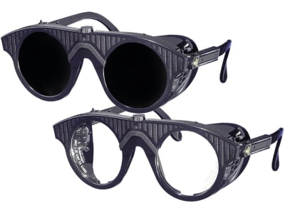 Schweißbrille Nylon mit Steg und seitlichem Blendschutz Schweißbrille Nylon mit Steg und seitlichem Blendschutz