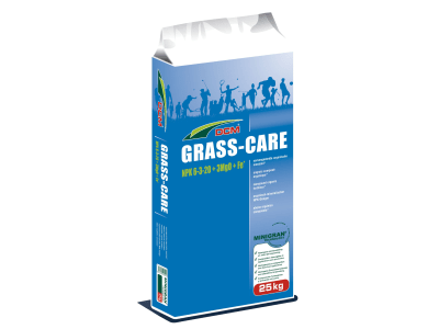 CUXIN DCM GRASS-CARE organisch-mineralischer NPK 6+3+20 für Rasenflächen 25 kg Sack  Granulat