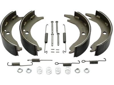 Bremsbackensatz 200 x 50 mm für Radbremse Schlegl SGB 9, 14, 15 mit Rückfahrautomatik Bremsbackensatz 200 x 50 mm für Radbremse Schlegl SGB 9, 14, 15 mit Rückfahrautomatik