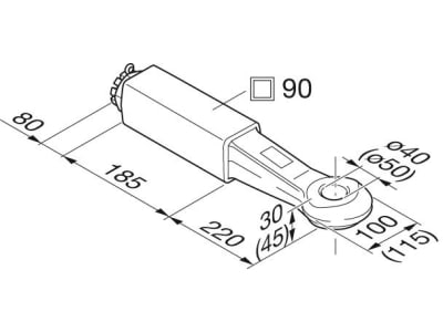 Rockinger Zugöse Ø 40 mm, Stützlast 1.000 kg, D-Wert 125 kN mit Schraubende, zum Einschrauben, ROE57318