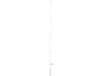 Patura Zaunpfahl "DrehFix" 105 cm Kunststoff weiß, mit Stahlspitze, Trittstufe, 10 St., 163410 Patura Zaunpfahl "DrehFix" 105 cm Kunststoff weiß, mit Stahlspitze, Trittstufe, 10 St., 163410